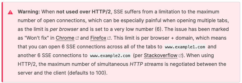 SSE Limit